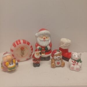 Vintage Christmas Candles Assorted Lot Of 7 Carlton Cards And More